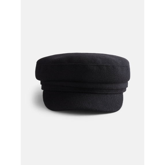 Scenario Women's Black Felt Captain Hat