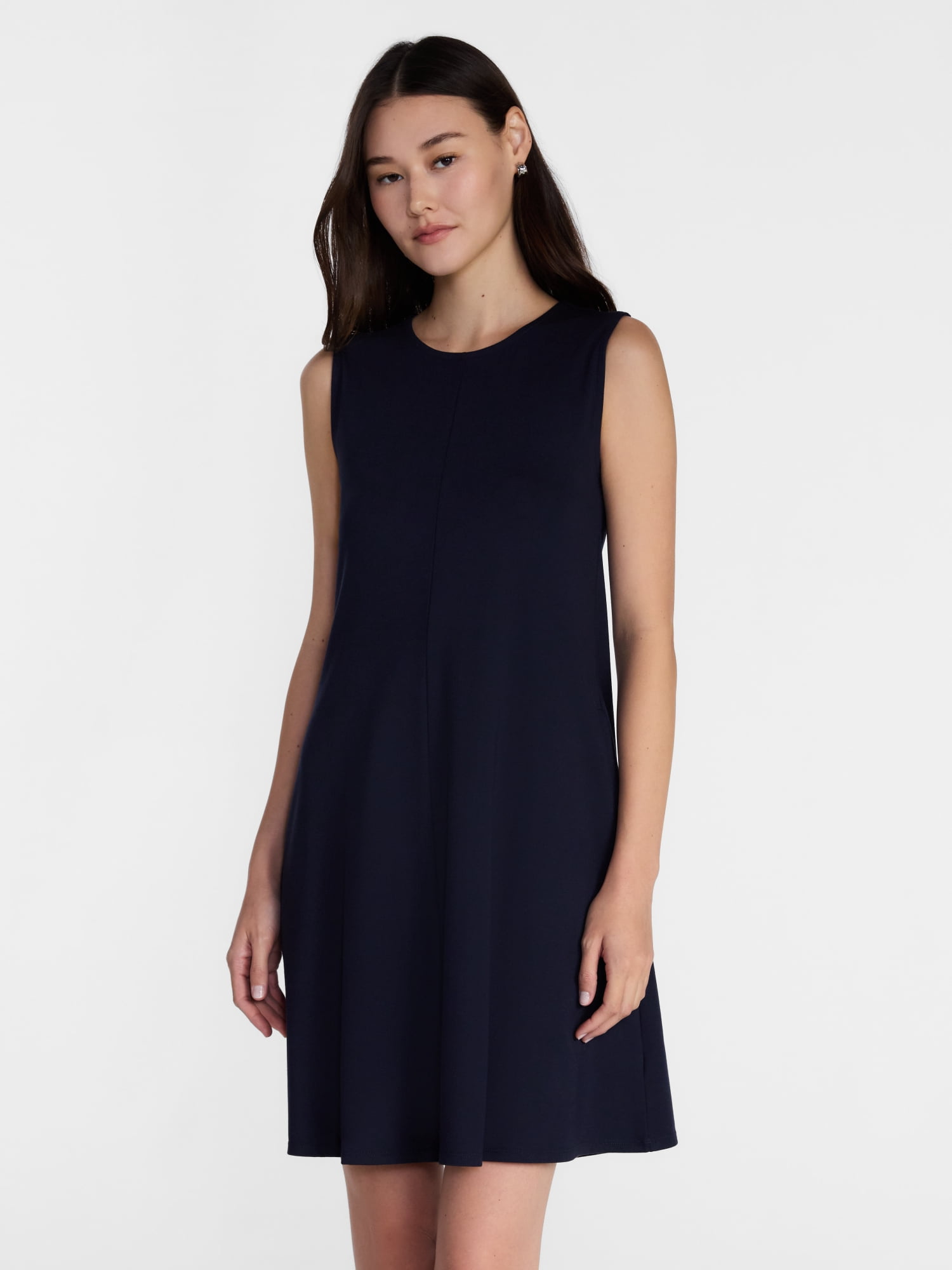 Scenario Women's Fit and Flare Sleeveless Mini Dress, Sizes XS-XXXL