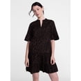 thumbnail image 1 of Scenario Women's and Women's Plus V Neck Mini Dress with Flutter Sleeves, Sizes XS-4X, 1 of 6