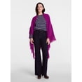 thumbnail image 1 of Scenario Women's Fringe Shawl, Berry Bright, 1 of 4