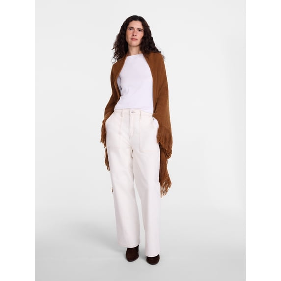 Scenario Women's Fringe Shawl, Caramelized
