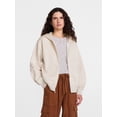 thumbnail image 1 of Scenario Women's and Women's Plus Zip Front Fleece Hoodie Jacket, Sizes XS-4X, 1 of 6