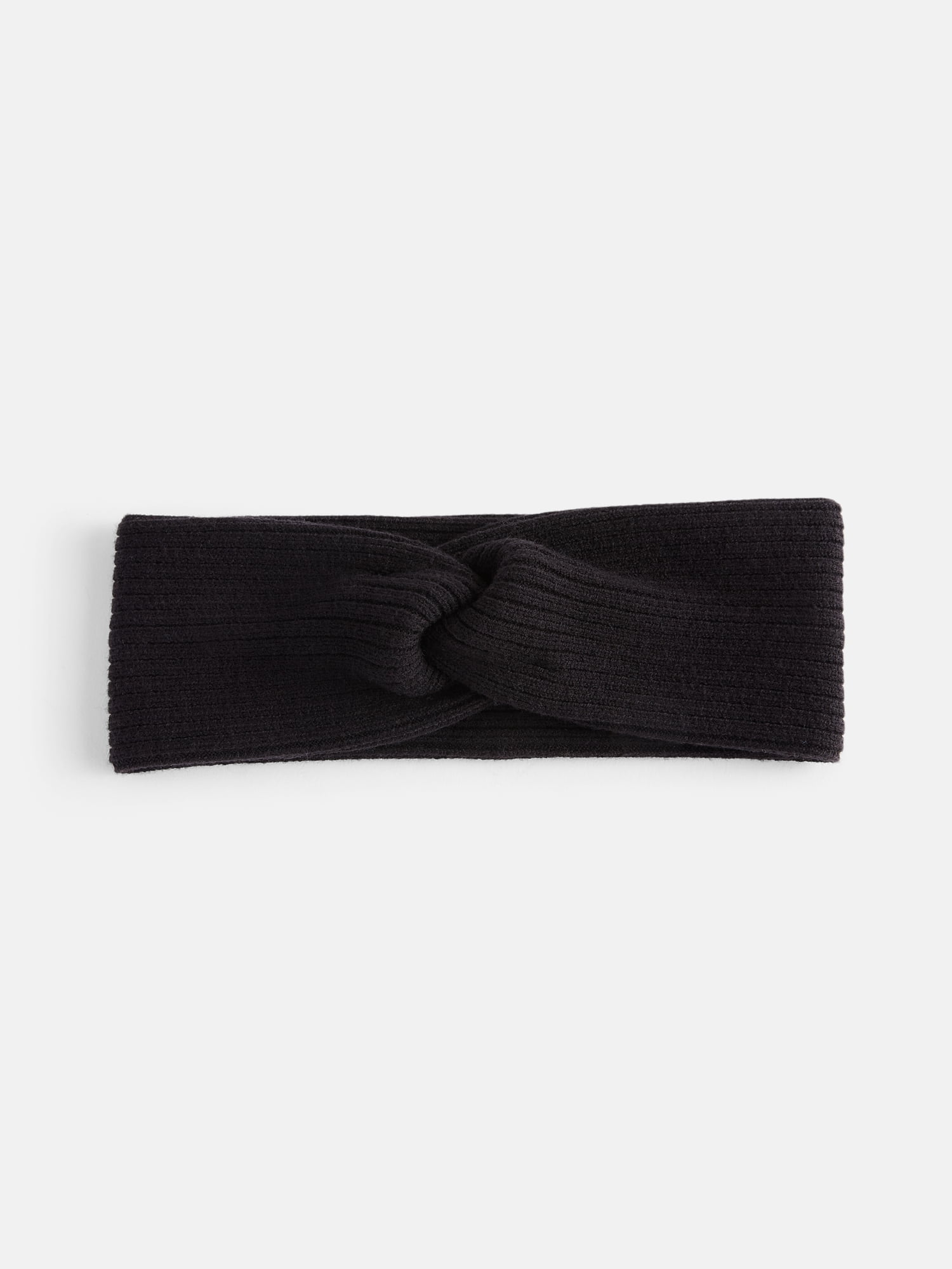 Scenario Women's Knit Twist Headwrap, Black Soot