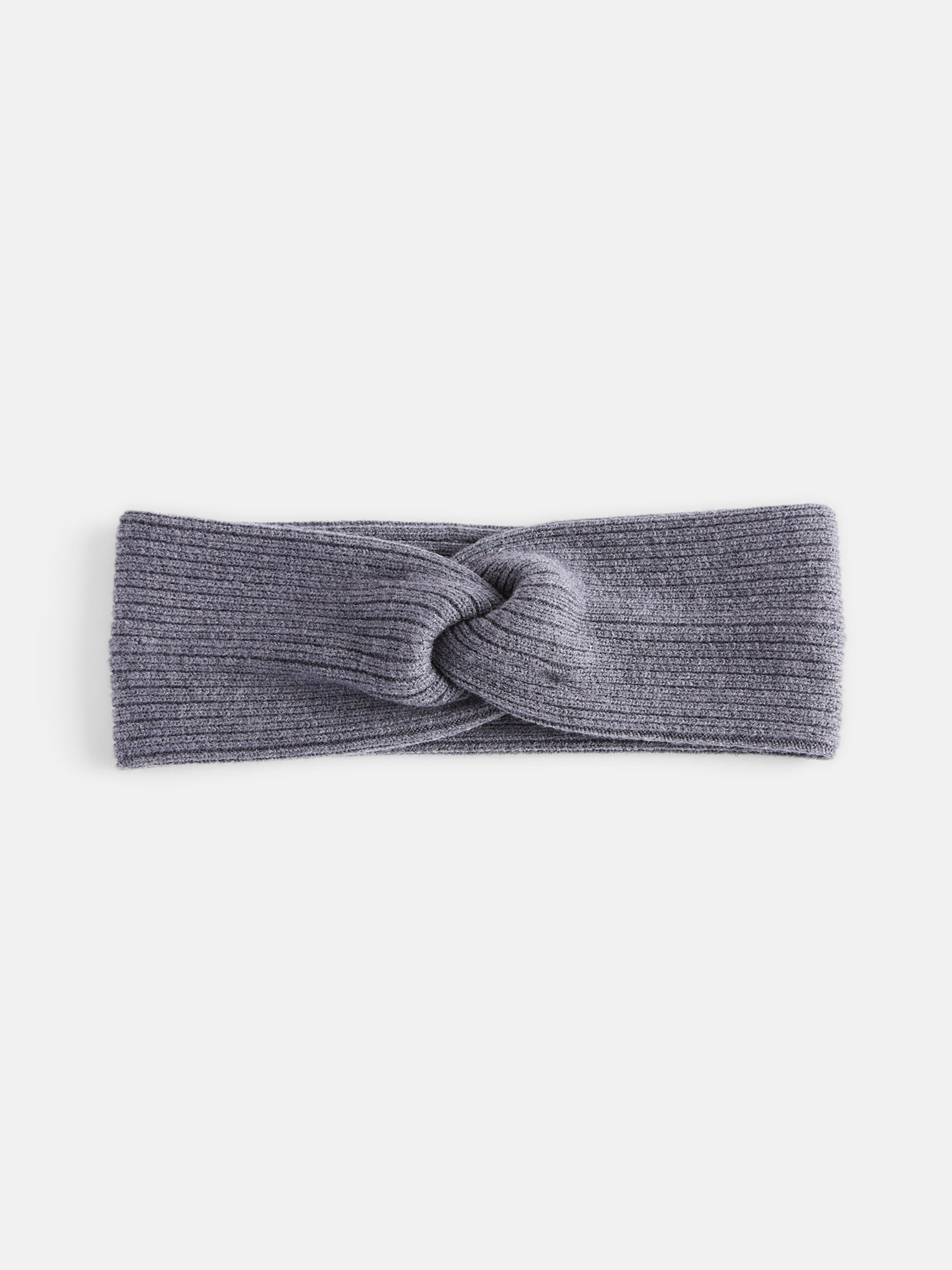 Scenario Women's Knit Twist Headwrap, Charcoal Grey Heather