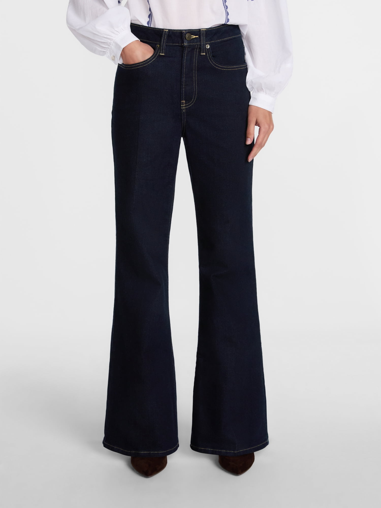 Scenario Women's High Rise Flare Denim Jeans, Sizes 0-20