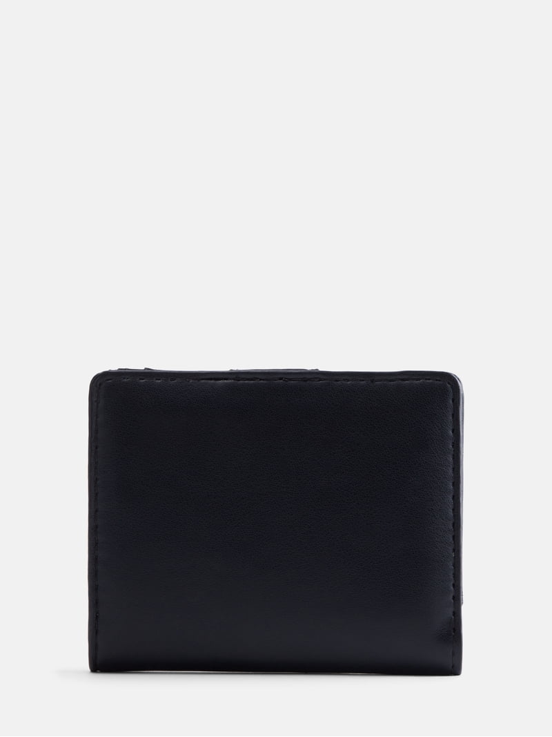 Scenario Women's Mini Bifold Wallet, Black, Large, Polyurethane