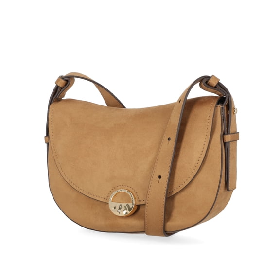 Scenario Women's Faux Suede Crossbody Handbag, Brown Spaniel