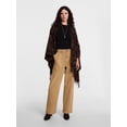 thumbnail image 1 of Scenario Women's Fringe Ruana, Mid-weight, Brown Leopard, 1 of 4