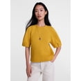 thumbnail image 1 of Scenario Women's and Women's Plus Fleece Top with Lantern Sleeves, Size XS-4X, 1 of 6