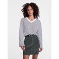 thumbnail image 1 of Scenario Women's and Women's Plus Relaxed Tee with Long Sleeves, Sizes XS-4X, 1 of 4