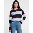 thumbnail image 1 of Scenario Women's Thermal Henley Shirt with Long Sleeves, Sizes XS-XXXL, 1 of 6