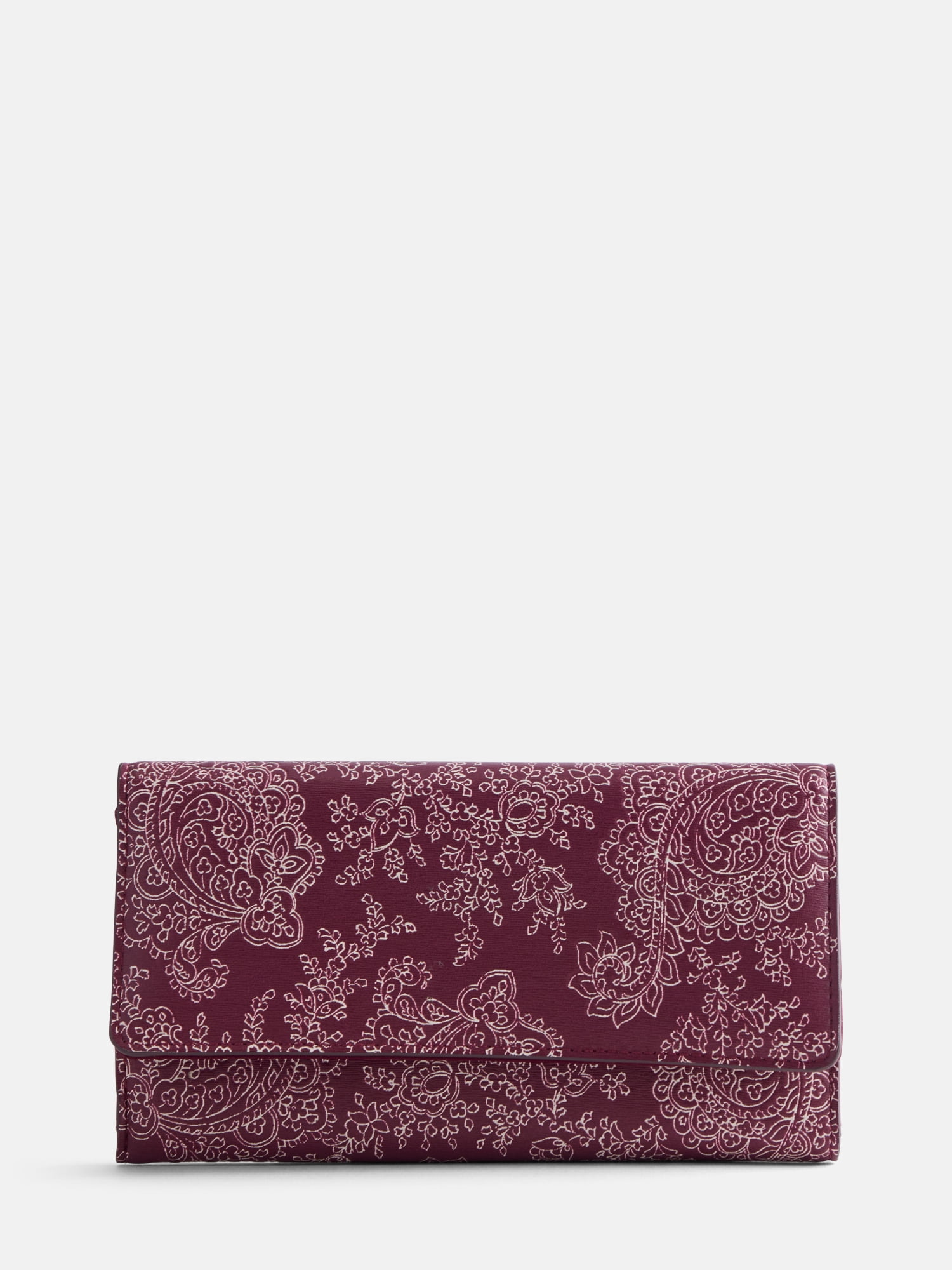 Scenario Women's Paisley Print Clutch Wallet