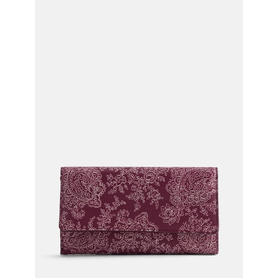 Scenario Women's Paisley Print Clutch Wallet