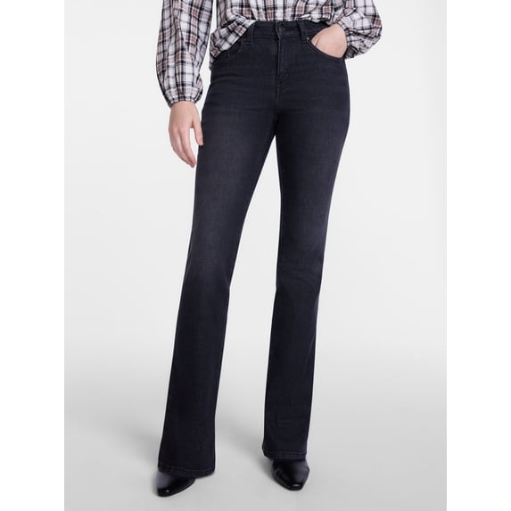 Scenario Women's Mid Rise Bootcut Jeans, Sizes 0-20, 0S-20S, 4L-14L