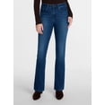 thumbnail image 1 of Scenario Women's Mid Rise Bootcut Jeans, Sizes 0-20, 0S-20S, 4L-14L, 1 of 7