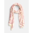 thumbnail image 1 of Scenario Women's Woven Oblong Printed Scarf, White, 1 of 4