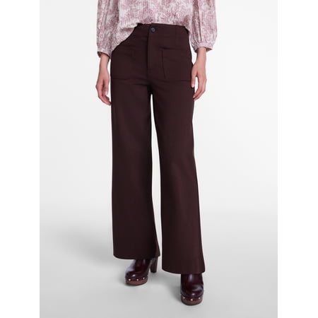 Scenario Women's Patch Pocket Ponte Pants, 28" Inseam, Sizes 0-20