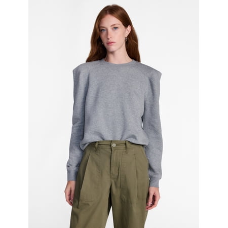 Scenario Women's Sweatshirt with Long Puff Sleeves, Sizes XS-XXXL