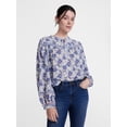 thumbnail image 1 of Scenario Women's and Women's Plus Quilted Detail Long Sleeve Top, Sizes XS-4X, 1 of 7