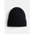 thumbnail image 1 of Scenario Women's Rib Knit Beanie, Black Soot, 1 of 4