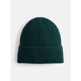 thumbnail image 1 of Scenario Women's Rib Knit Beanie, Green, 1 of 4