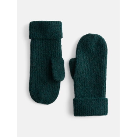 Scenario Women's Rib Mittens, Green