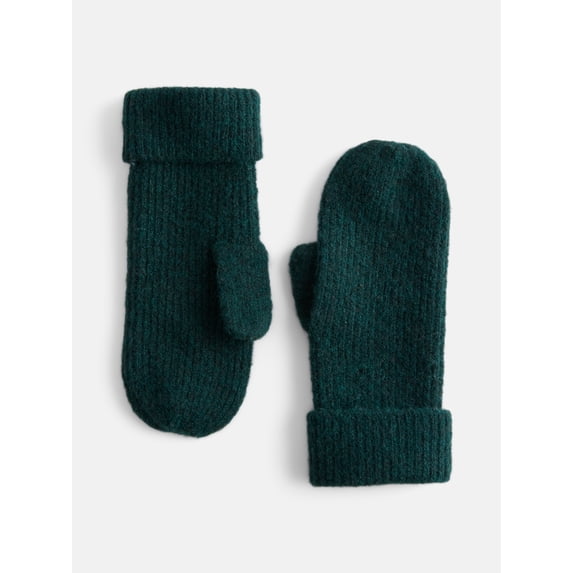 Scenario Women's Rib Mittens, Green