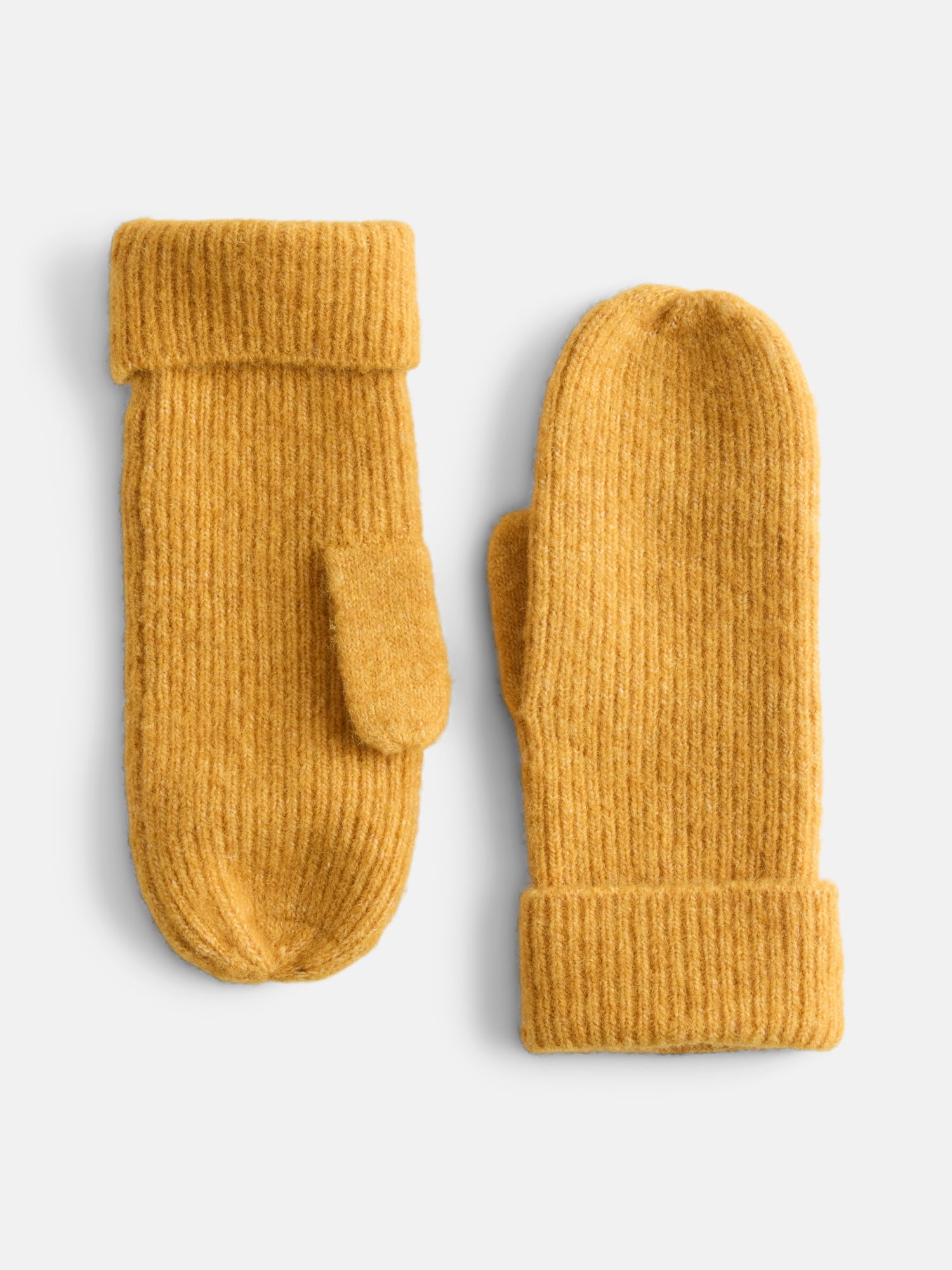 Scenario Women's Rib Mittens, Yellow Dust