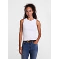 thumbnail image 1 of Scenario Women's Ribbed Tank Top with Lace Trim, Sizes XS-XXXL, 1 of 6