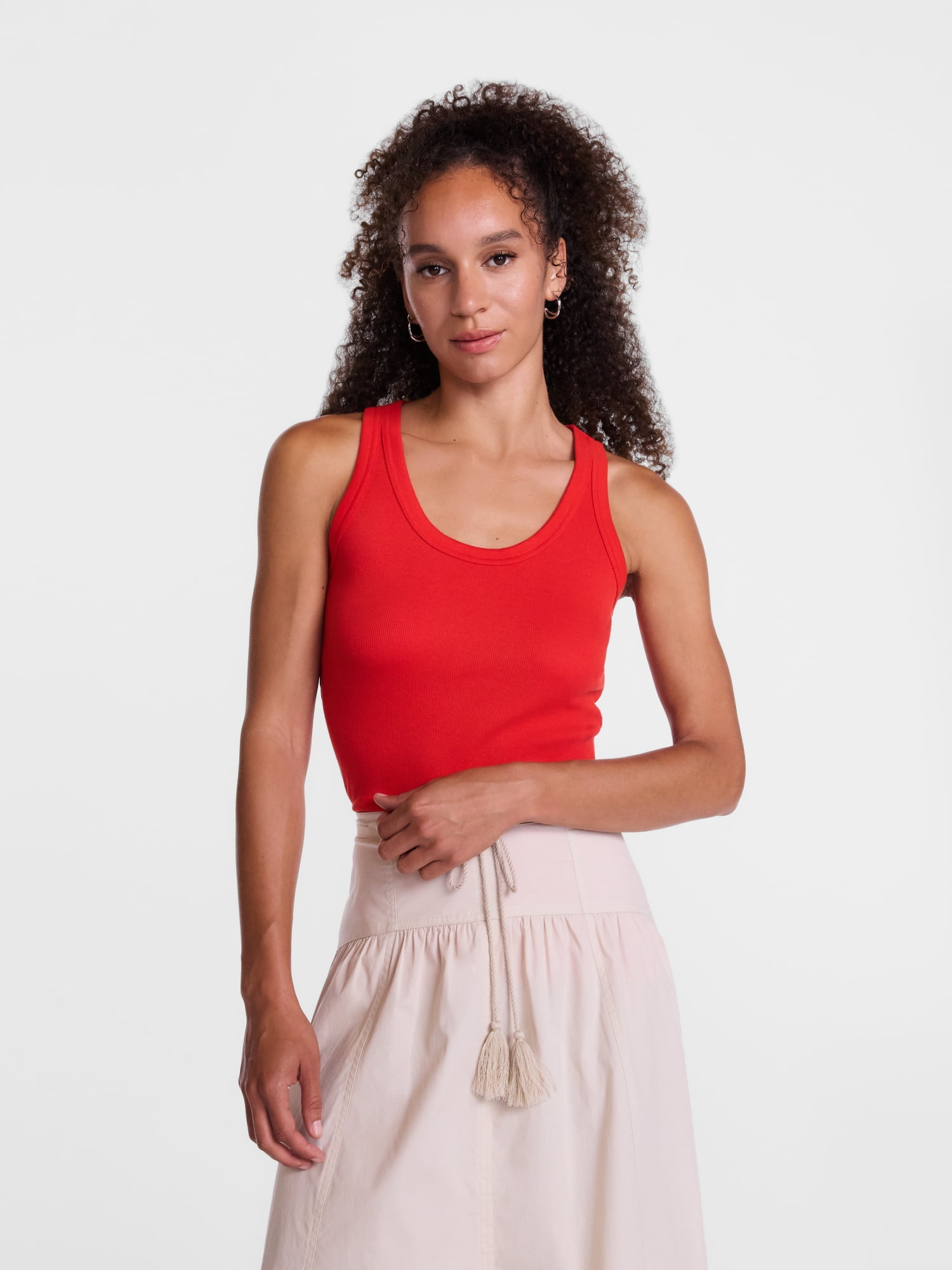 Scenario Women's Rib Tank Top, Sizes XS-XXXL