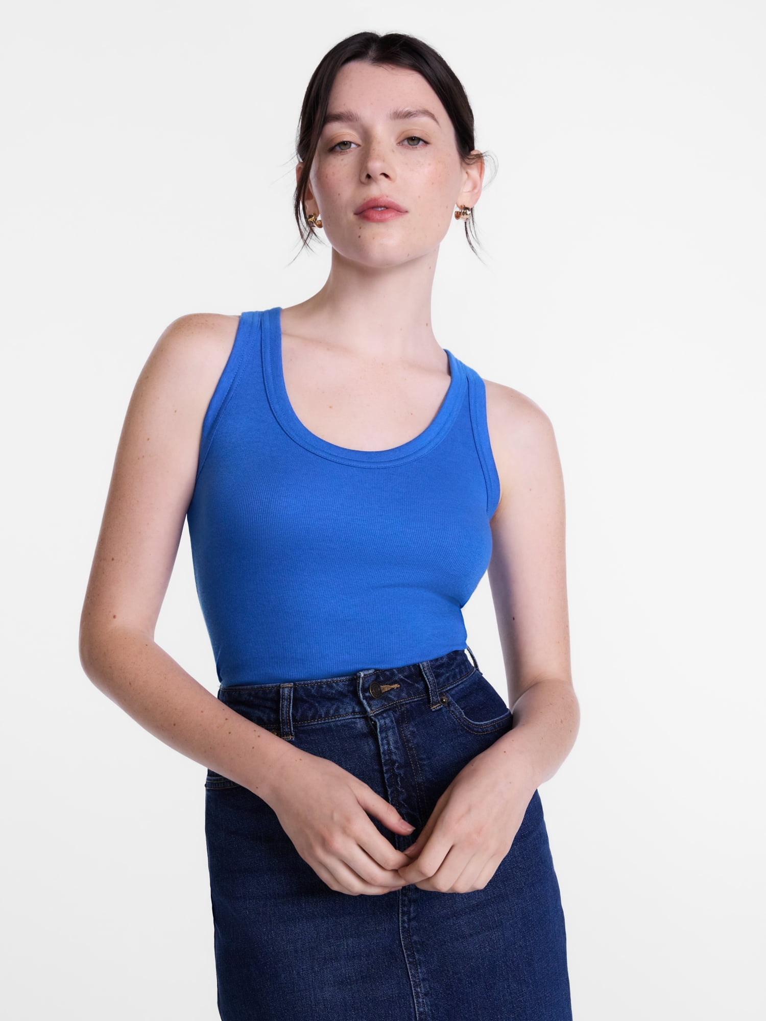 Scenario Women's Rib Tank Top, Sizes XS-XXXL