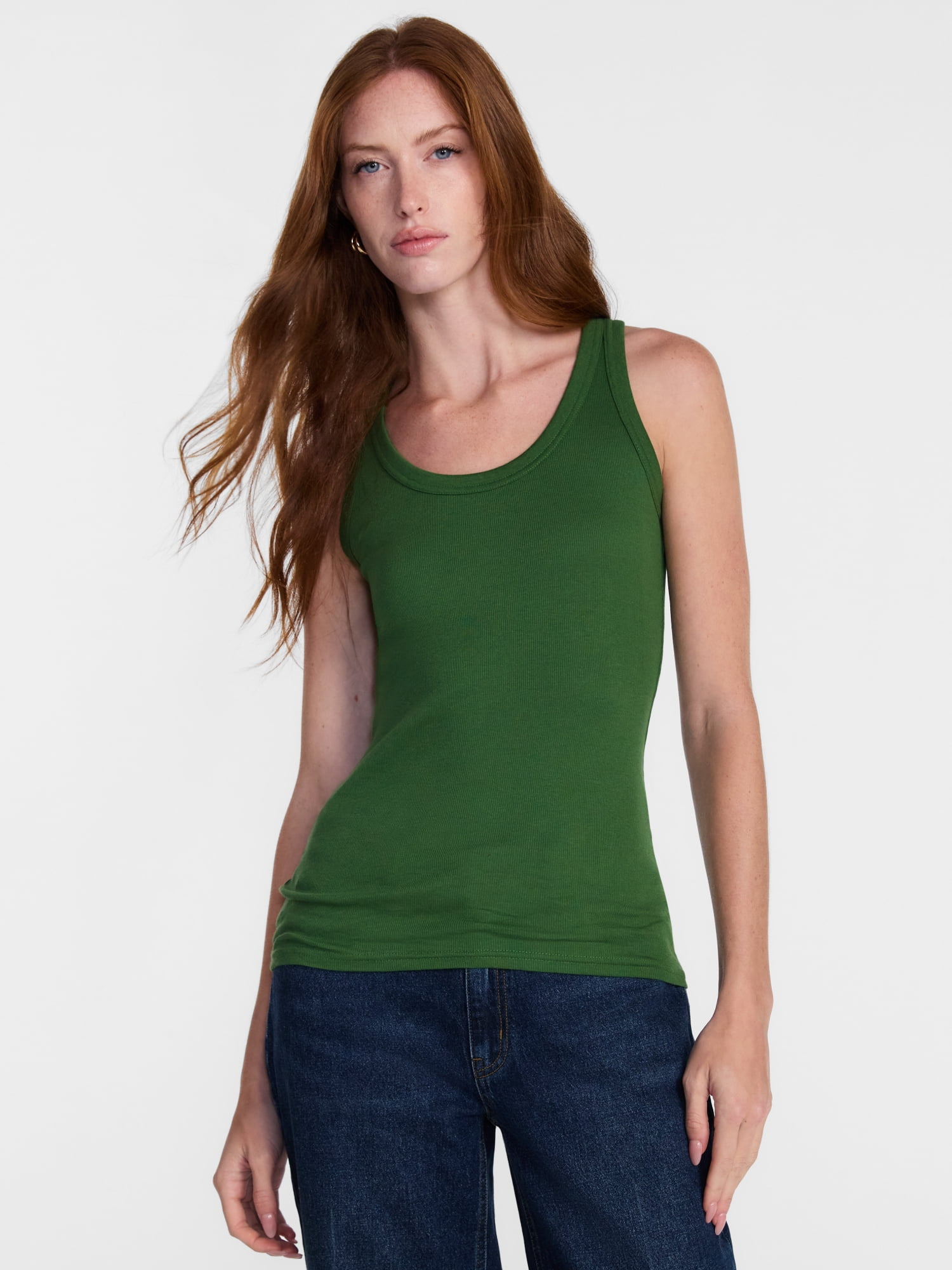 Scenario Women's Rib Tank Top, Sizes XS-XXXL