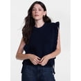 thumbnail image 1 of Scenario Women's Ruffle Sweater Vest, Sizes S-XXXL, 1 of 6