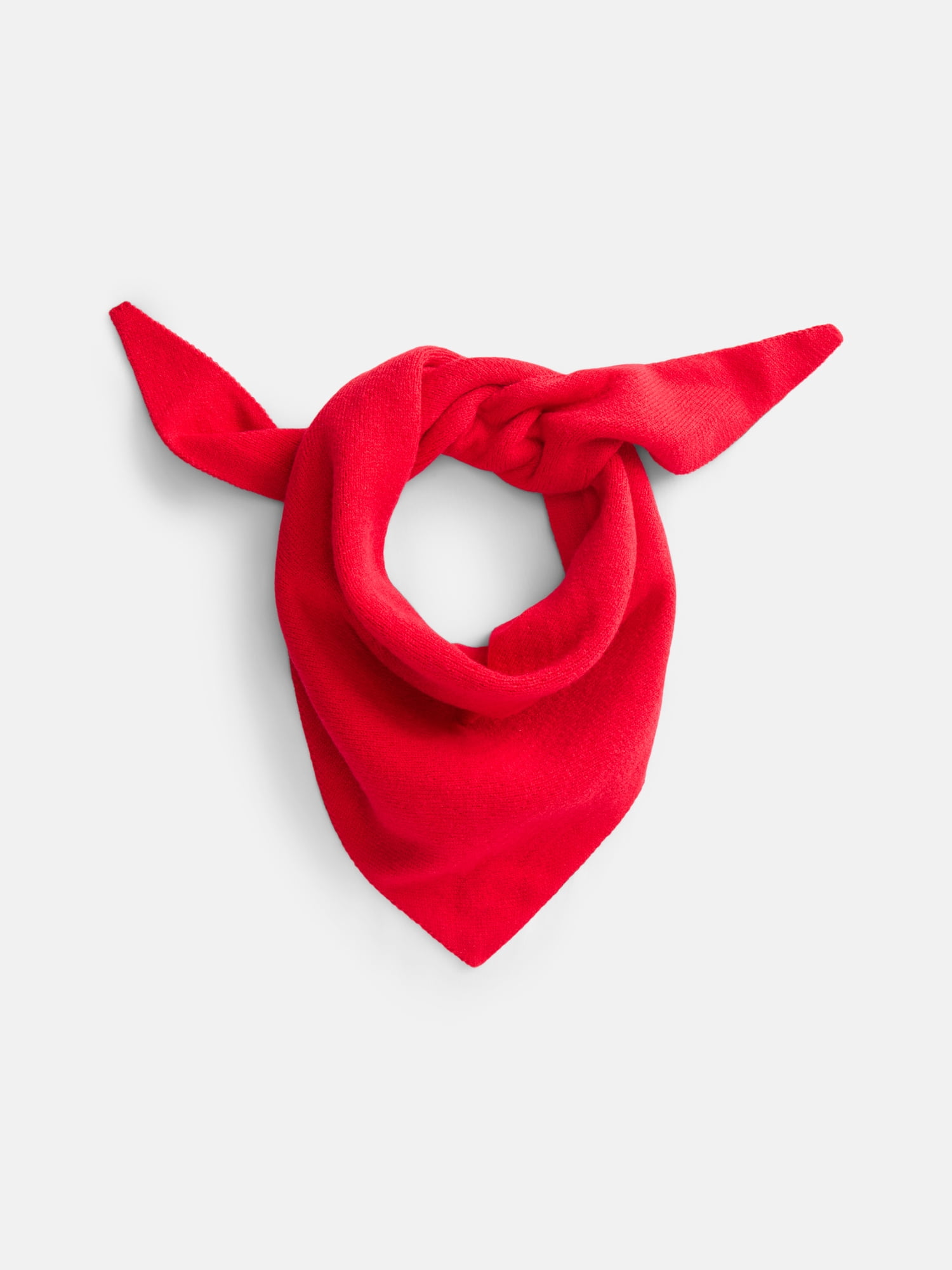 Scenario Women's Solid Knit Kite Scarf, Brilliant Red