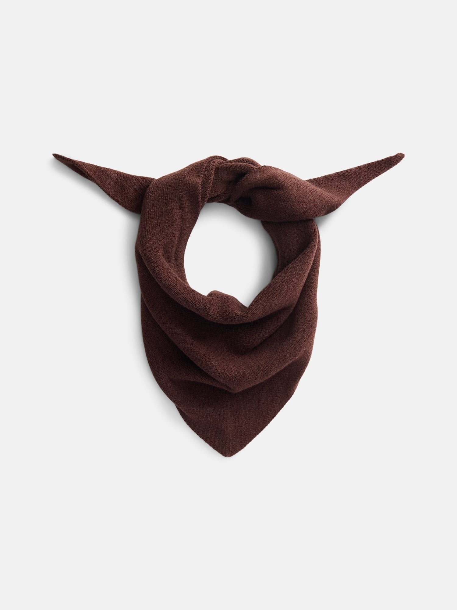 Scenario Women's Solid Knit Kite Scarf, Carob