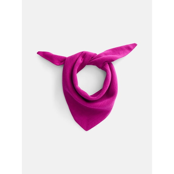 Scenario Women's Solid Knit Kite Scarf, Berry Bright