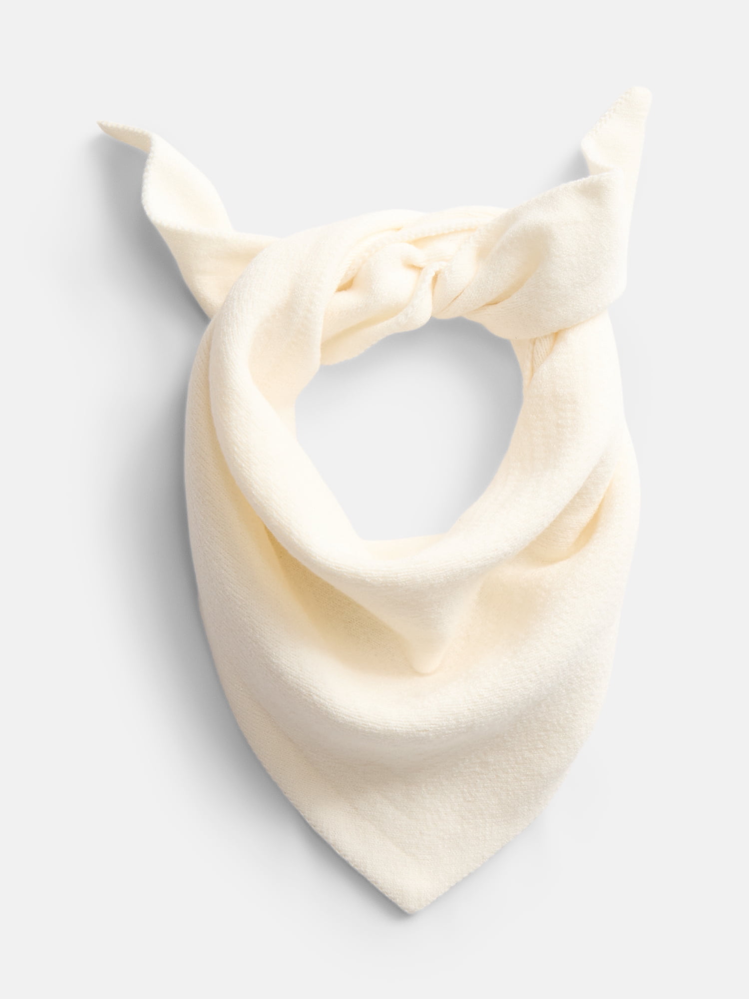 Scenario Women's Solid Knit Kite Scarf, Winter White