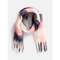 thumbnail image 1 of Scenario Women's Square Plaid Scarf with Fringe Trim, 1 of 4