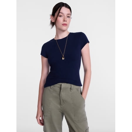 Scenario Women's and Women's Plus Tee with Short Cap Sleeves, Sizes XS-4X