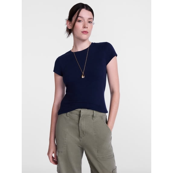 Scenario Women's and Women's Plus Tee with Short Cap Sleeves, Sizes XS-4X