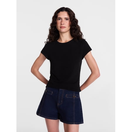 Scenario Women's and Women's Plus Tee with Short Cap Sleeves, Sizes XS-4X