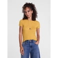 thumbnail image 1 of Scenario Women's Rib Tee with Short Sleeves, Sizes XS-XXXL, 1 of 6
