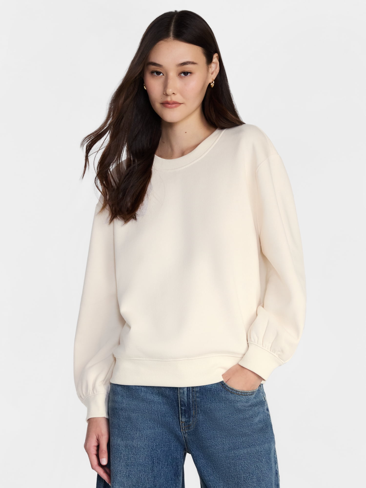 Scenario Women's and Women's Plus Crewneck Sweatshirt, Sizes XS-4X