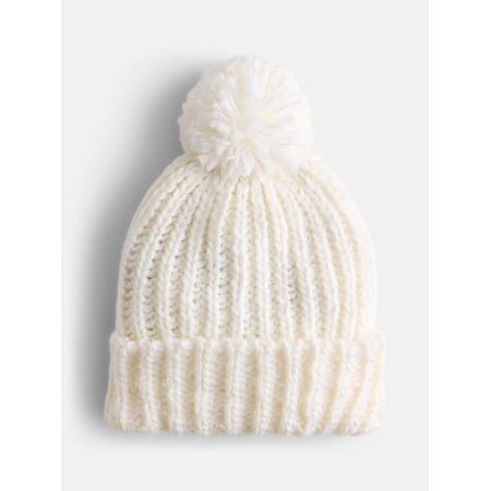 Scenario Women's Chunky Textured Beanie, One Size Fits Most, Winter White