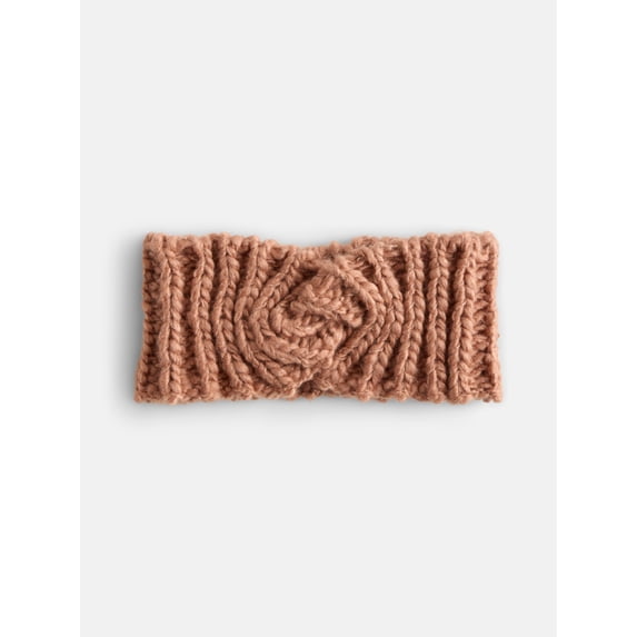 Scenario Women's Chunky Textured Headband, One Size Fits Most, Root Beer