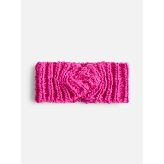 Scenario Women's Chunky Textured Headband, One Size Fits Most, Jester Pink