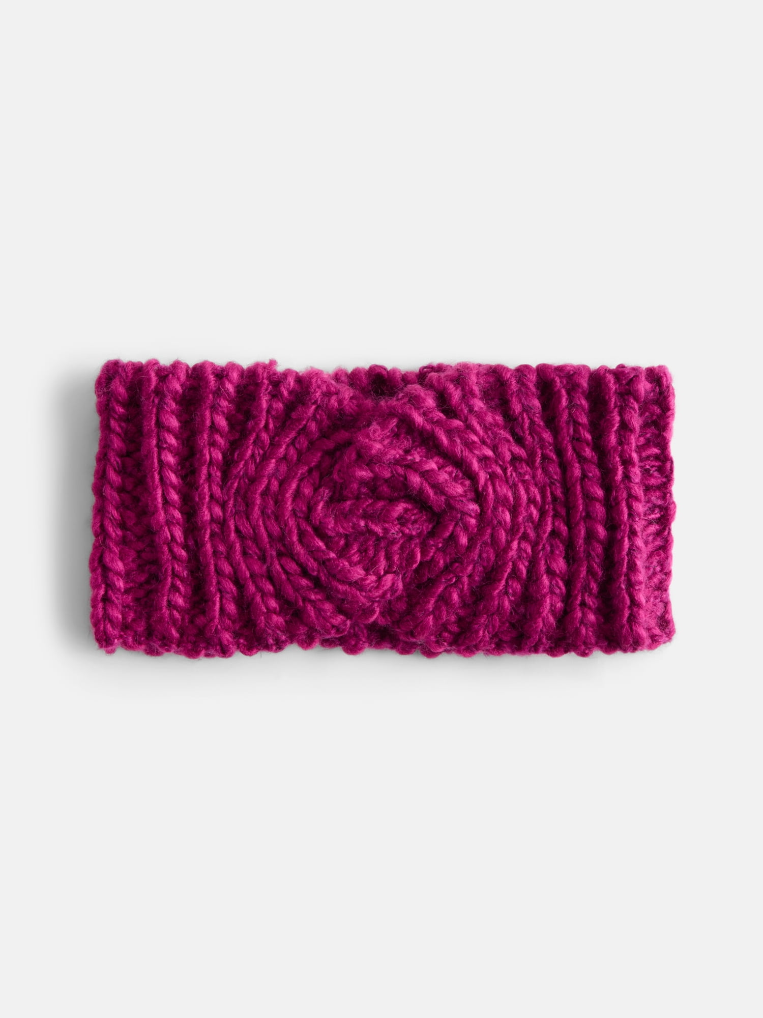 Scenario Women's Chunky Textured Headband, One Size Fits Most, Velvet Plum