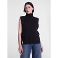 thumbnail image 1 of Scenario Women's Turtleneck Sweater Vest, Lightweight, Sizes S-XXXL, 1 of 5