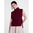 thumbnail image 1 of Scenario Women's Turtleneck Sweater Vest, Lightweight, Sizes S-XXXL, 1 of 5