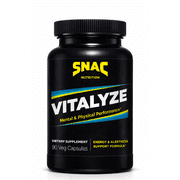 SNAC Vitalyze Mental Alertness & Physical Performance Formula with Vitamin B6 for Men & Women - Enhances Focus, Supports Nerve System - 90 Capsules